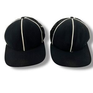 New Era Dupont Visor Pro Model Md/Lg USA Made Referee Snapback Hat - Set of 2